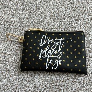 Black and Gold Dabney Lee Women's Pouch
